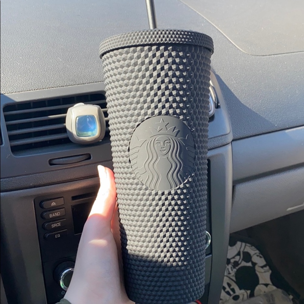 Starbucks Cold Cup Tumbler Matte Black Studded